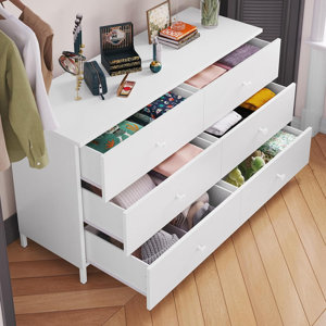 Wade Logan® Cataleah 6 Drawer 47.3" W Dresser & Reviews | Wayfair